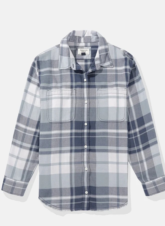 امريكان ايجل Short Sleeve Checked Button-Up Shirt