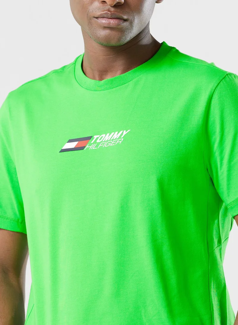 TOMMY HILFIGER Essential Logo Crew Neck T-Shirt