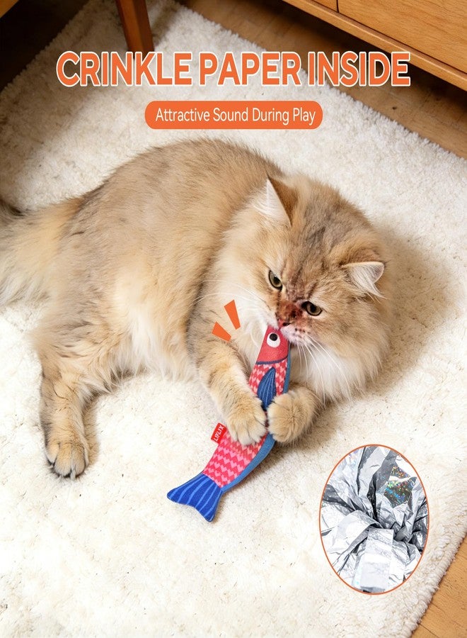 LIFLIX 3PCS Catnip Toys for Cats, Cat Fish Toy for Indoor Cats and Kittens - Image 3
