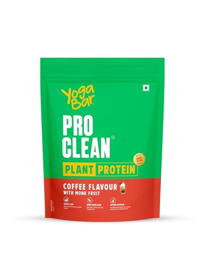 Yogabar Pro Clean Plant Protein | Coffee Flavour with Monk Fruit | 25g Protein per Serving | Clean & Natural Blend | 500g Pack of 2 - Image 3