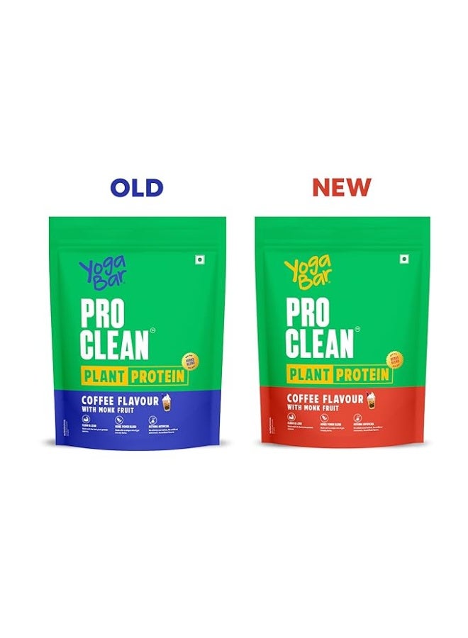 Yogabar Pro Clean Plant Protein | Coffee Flavour with Monk Fruit | 25g Protein per Serving | Clean & Natural Blend | 500g Pack of 2 - Image 2