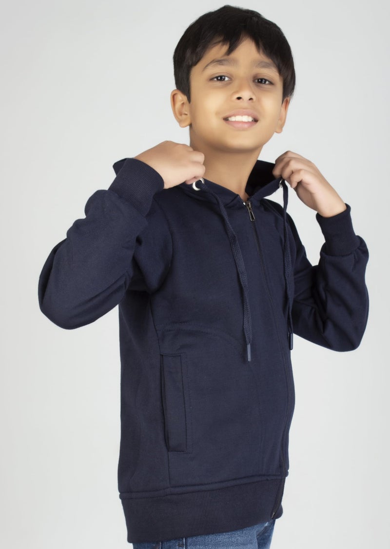 ADBUCKS Boy's Cotton Hooded Loose Hoodie (ME-DHYQ-3W83_Blue_14-15 Years) - Image 3