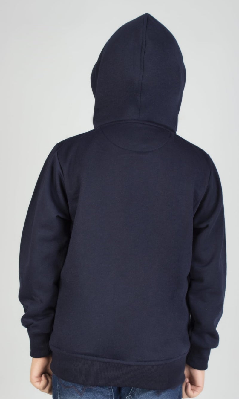 ADBUCKS Boy's Cotton Hooded Loose Hoodie (ME-DHYQ-3W83_Blue_14-15 Years) - Image 4