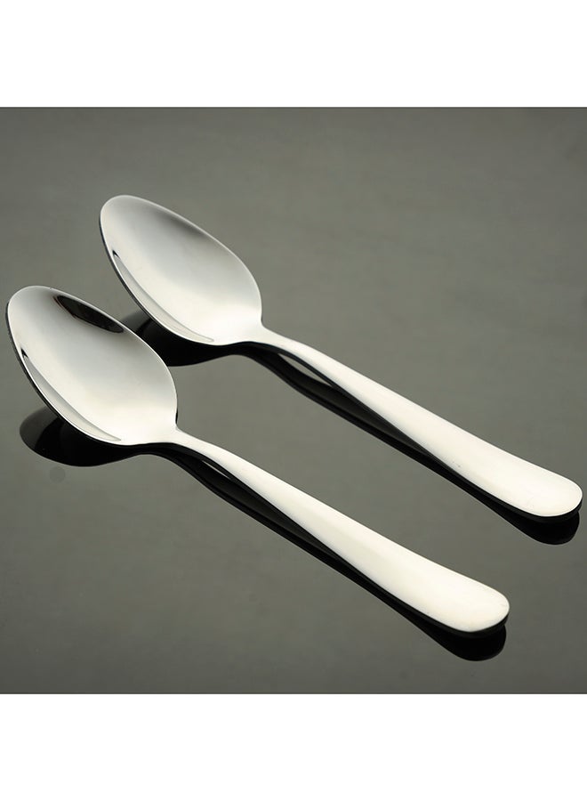 Royalford 2-Piece Spoon Set Silver - Image 2
