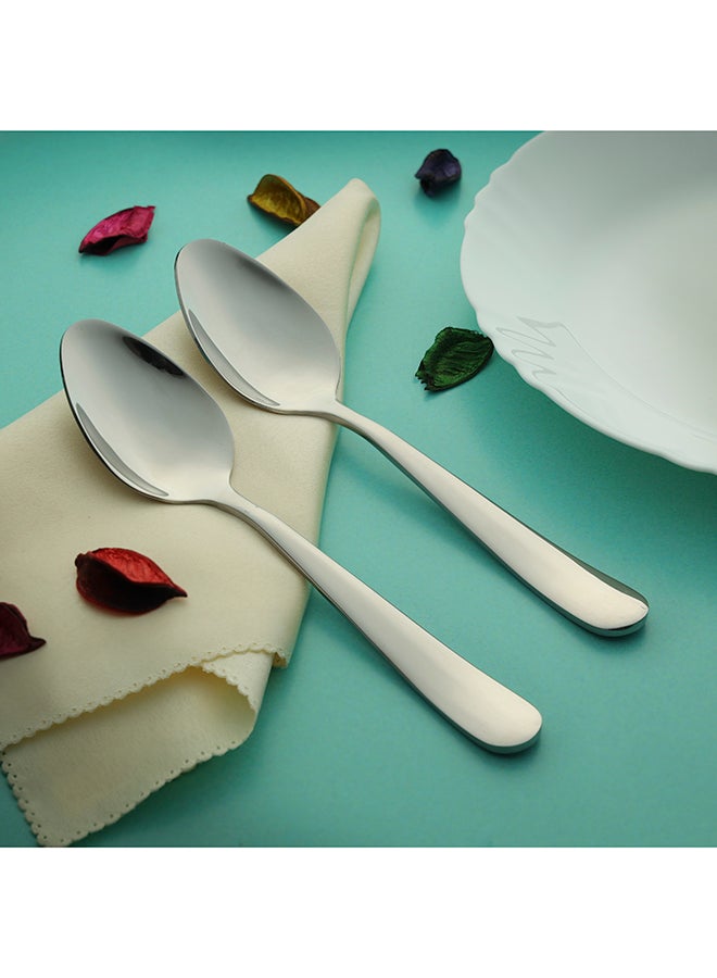 Royalford 2-Piece Spoon Set Silver - Image 3