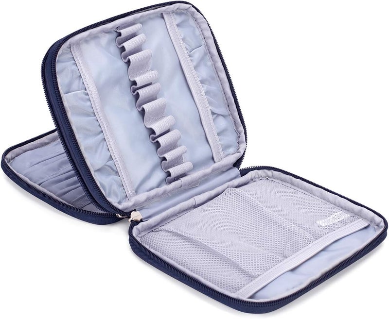 Teamoy Crochet Hooks Case, Aluminum Crochet Hooks Storage Bag for Crochet Kits and Knitting Accessories,Perfect for Beginners and Experienced Crochet Lovers, Owls (Bag Only) - Image 4