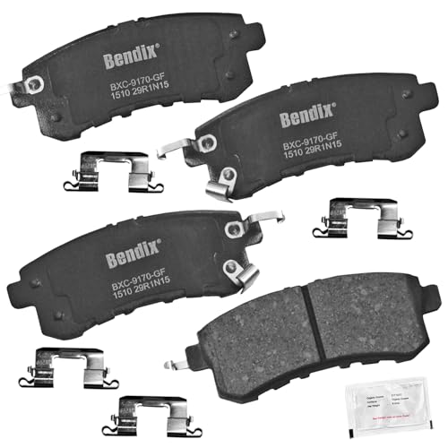 Bendix Priority1 CFC1510 Ceramic Rear Brake Pads for INFINITI QX56 2013-2011, QX80 2024-2014, Nissan Armada 2023-2017 - Image 1