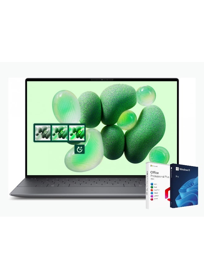 DELL XPS 13 9345 Business Laptop, QUALCOMM Snapdragon X Plus X1P-42-100, 13.4 Inch FHD, 16GB RAM, 1TB SSD, Qualcomm Adreno Graphics, Windows 11 Pro + Life Time Office 2024 English/Arabic Graphite - Image 1