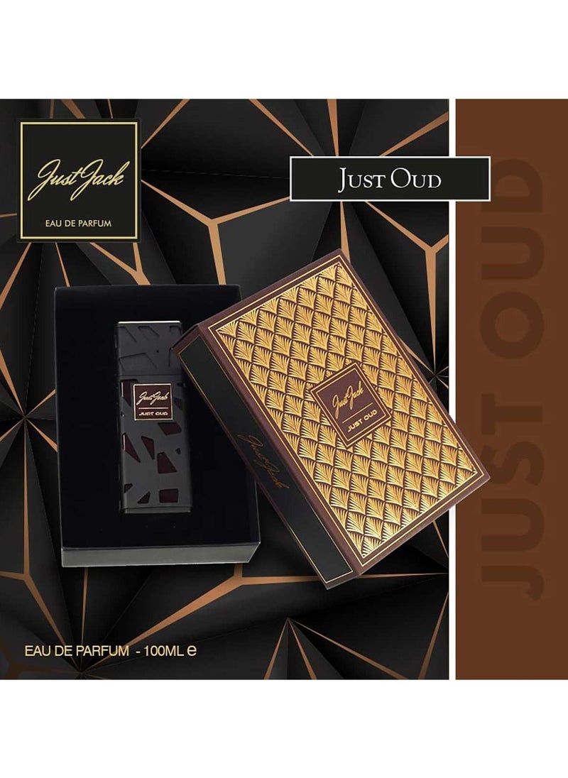 Just Jack - Just Jack New Just Oud Gold Perfumes For Men Eau De Parfum 100ML, For Him Long Lasting Fragrance - Image 1