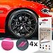 IPG Compatible for Dodge Charger Challenger Durango Wheel Center Cap Decal Sticker Wrap Kit Personalize Your Vehicle Inner Logo Pink - Image 2
