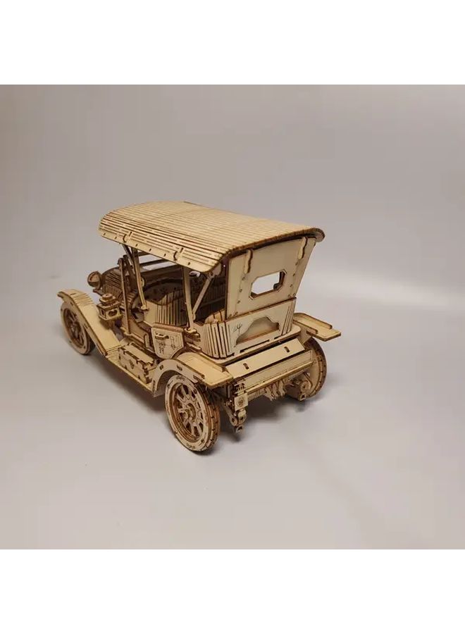 Vintage 3D Car Wooden Puzzle DIY Basswood Model 1pc Adult Gift - Image 4
