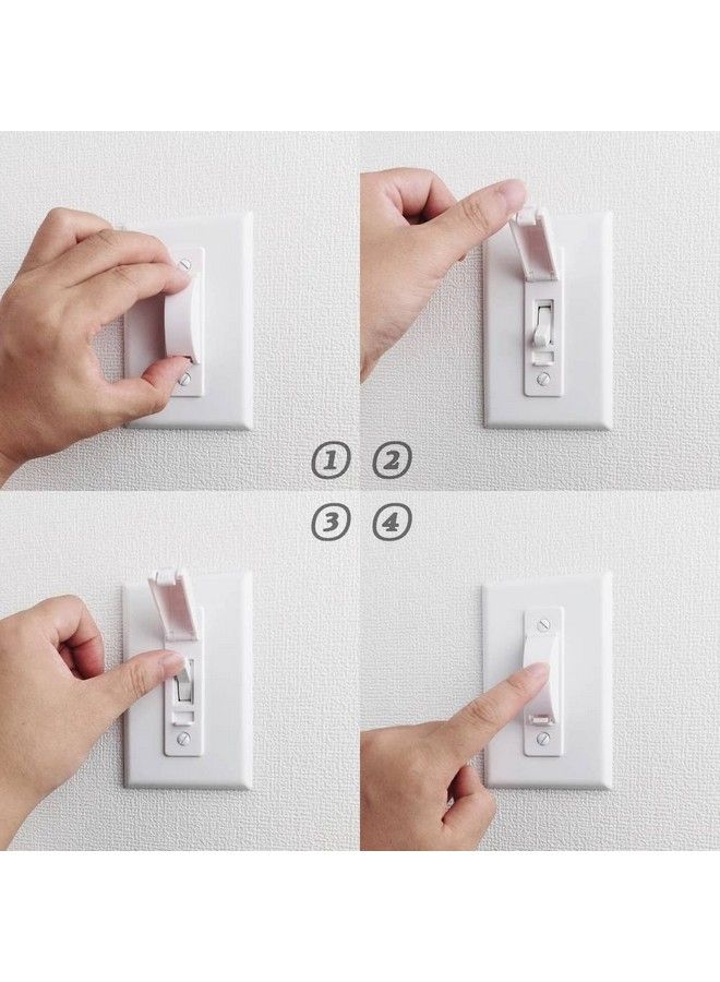 ILIVABLE Wall Switch Guard Ilivable Childproof Light Switch Plate Covers Protects Your Lights Or Circuits From Being Accidentally Turned On Or Off By Children And Adults (White 2 Pack) - Image 4