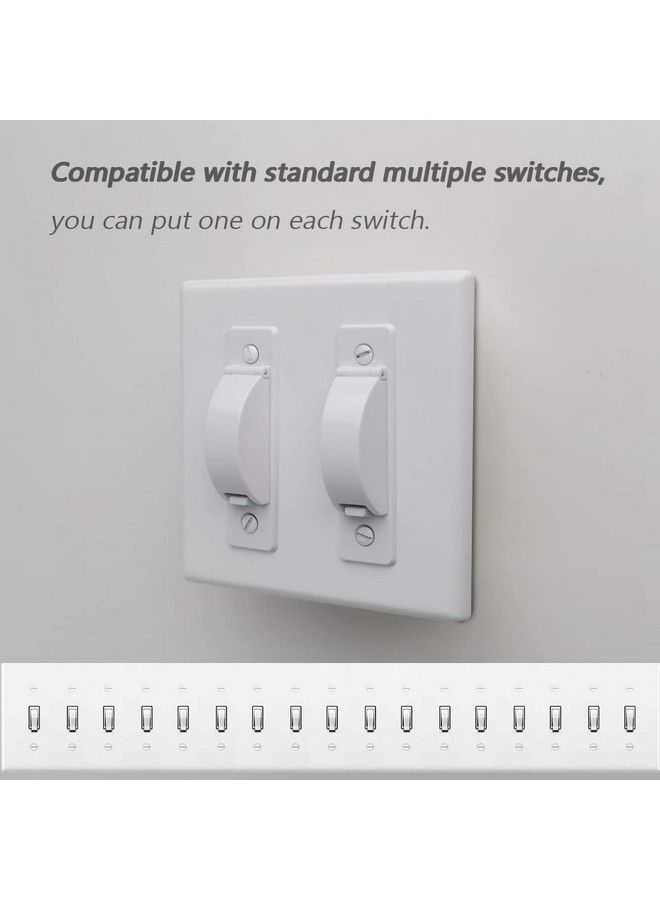 ILIVABLE Wall Switch Guard Ilivable Childproof Light Switch Plate Covers Protects Your Lights Or Circuits From Being Accidentally Turned On Or Off By Children And Adults (White 2 Pack) - Image 5