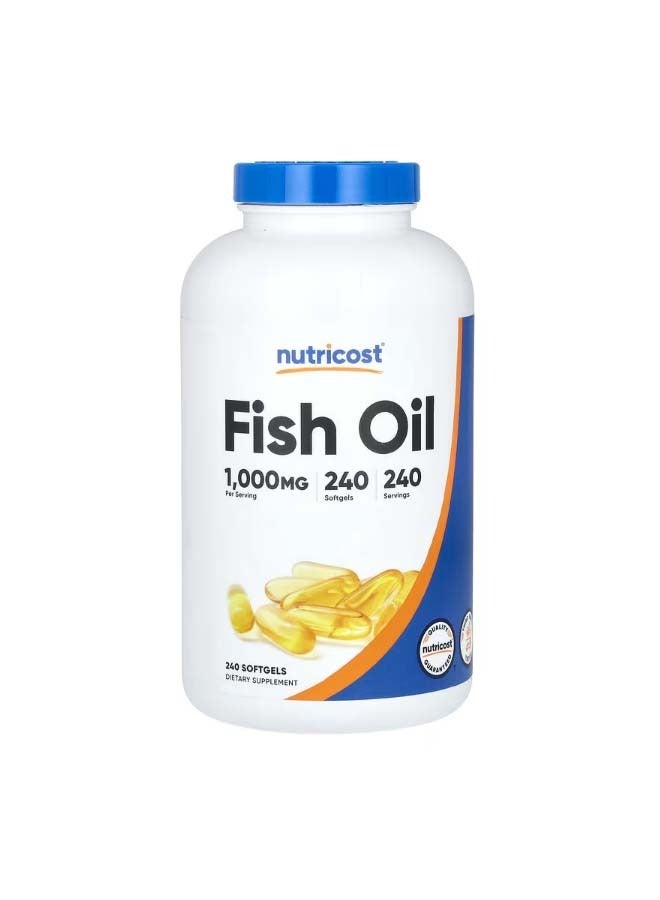 Fish Oil 1000 mg 240 Softgels - Image 1
