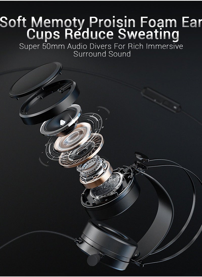 NUBWO Deep Bass Over-Ear Gaming Wired Headphones With Mic For PS4/PS5/XOne/XSeries/NSwitch/PC - Image 5