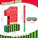 Hollowfly Watermelon Piata Fruit Number 1 Red Watermelon 1st Birthday Piata with Bat Stick Blindfold Mask Confetti for Summer Theme Summer Birthday Party Supplies 1 - Image 4