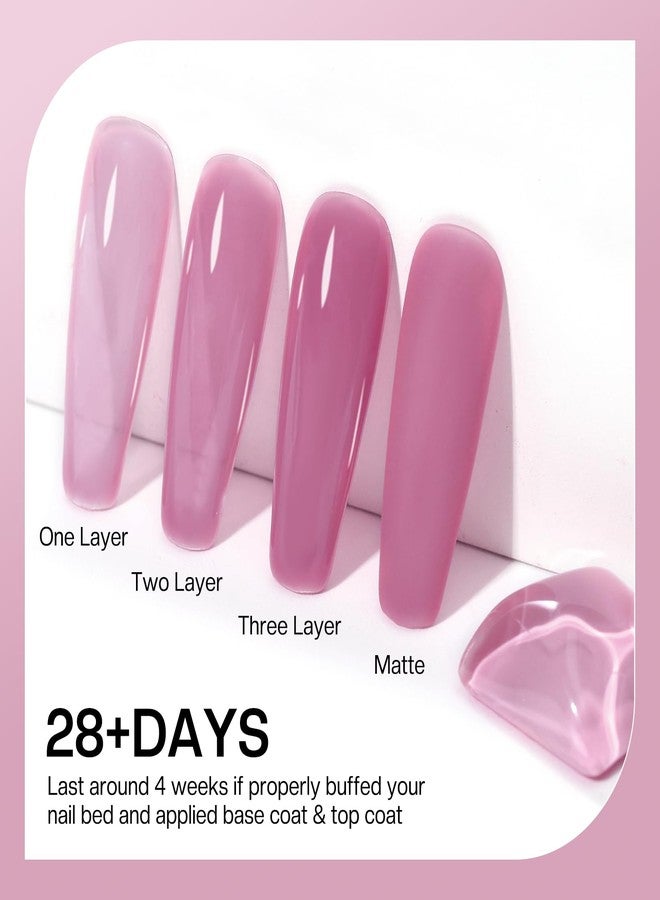 Morovan Gel Nail Polish Kit: 12 Colors Gel Nail Polish Set with U V/LED Light Classic Collection Nude Pink Gel Polish Nail Art Decorations Manicure Tools DIY Salon Home Gifts - Image 3