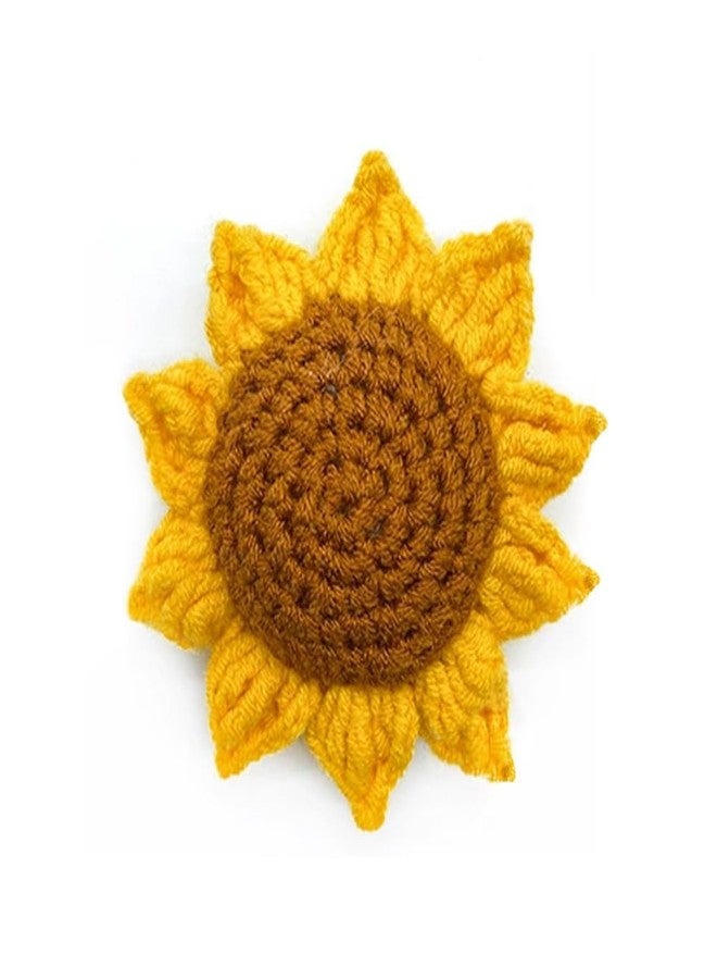 Wanshui Sunflower Pin Cushion, Handmade Knitted Pincushions, Cute Pin Cushions Needle Holders for Sewing Quilting Accessory, DIY Crafts or Patchwork Decor - Image 1