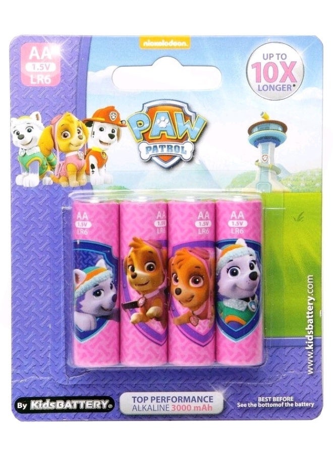 4 x AA/LR6 Alkaline Pawpatrol