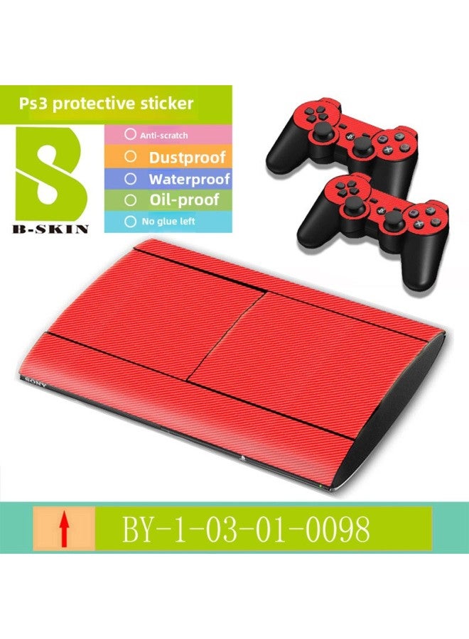 And PS3 Slim4000 Game Machine Fashion Carbon Fiber Protective Film Personalized Pictures-Color:Green - Image 5