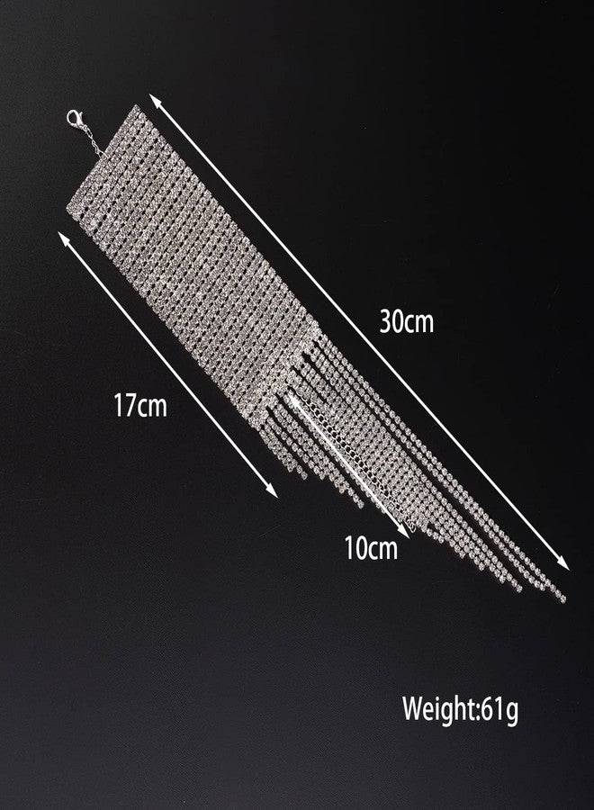 Rumtock Glitter Rhinestone Cuff Fringe Wrap Bracelet for Women Girls Party Nightclub Sparkling Jewelry - Image 4