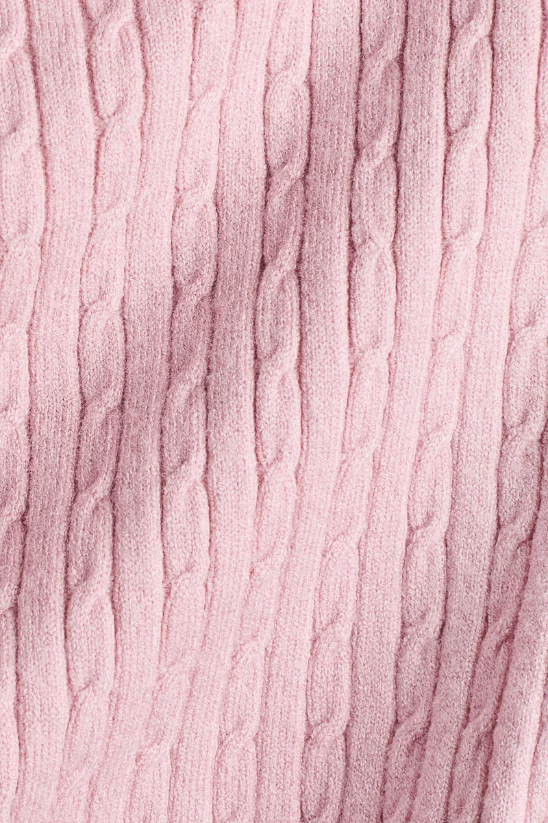 H&M Cable-knit off-the-shoulder jumper