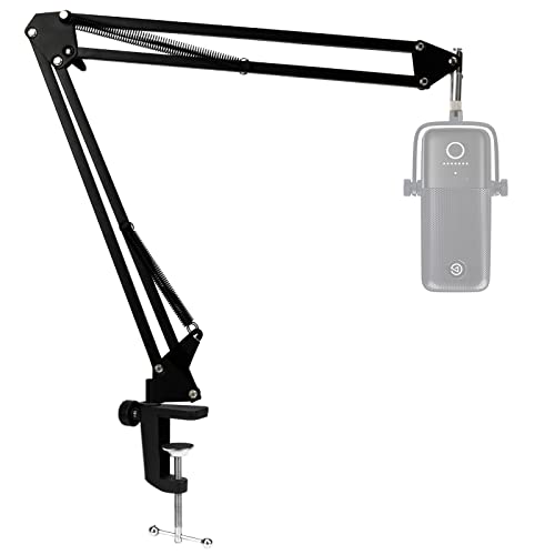 SUNMON For Elgato Wave 3 Boom Arm Microphone Stand, Professional Mic Boom Arm Mic Stand Compatible with Elgato Wave:3 USB Condenser Microphone by SUNMON - Image 1