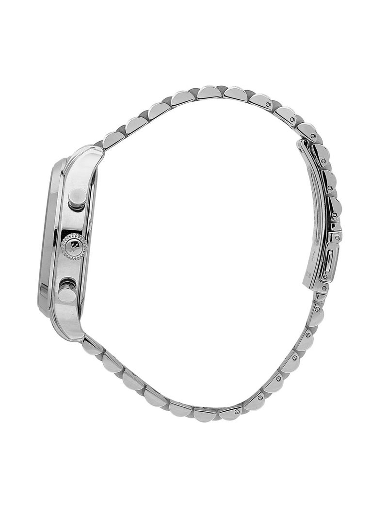 Maserati ساعة رجال إيبوقا فضية من الفولاذ المقاوم للصدأ بقرص أخضر R8873618033 - 42 مم - Image 2