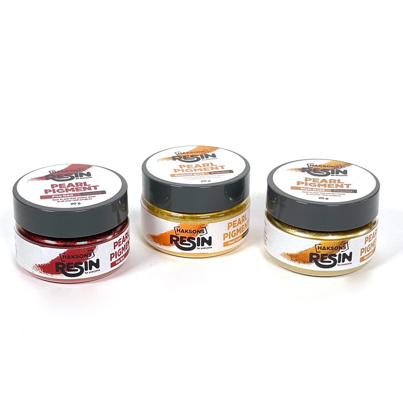 Haksons Pearl Pigments Pack of 3 - Pearl Gold | Posh Red | Rich Gold | (20 GMS) - Image 5