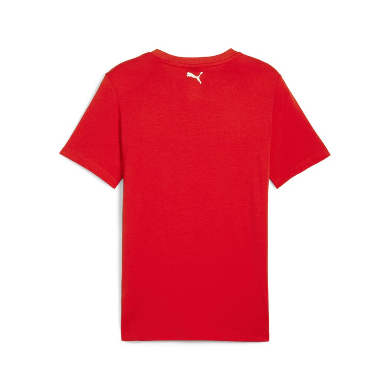PUMA Scuderia Ferrari Race Big Shield Mens Red T-shirt - Image 5