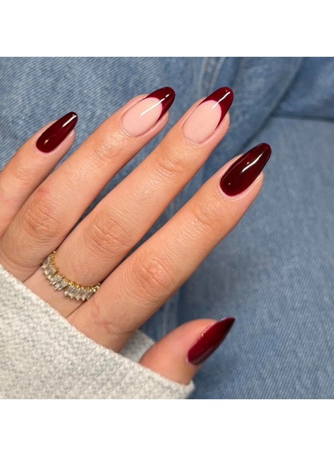 ديزي دي إن دي مجموعة طلاء الجل من DND - 1 من طلاء الجل الأحمر وطلاء الأظافر الأحمر، 633 Garnet Red، 0.5 أونصة سائلة - Image 1