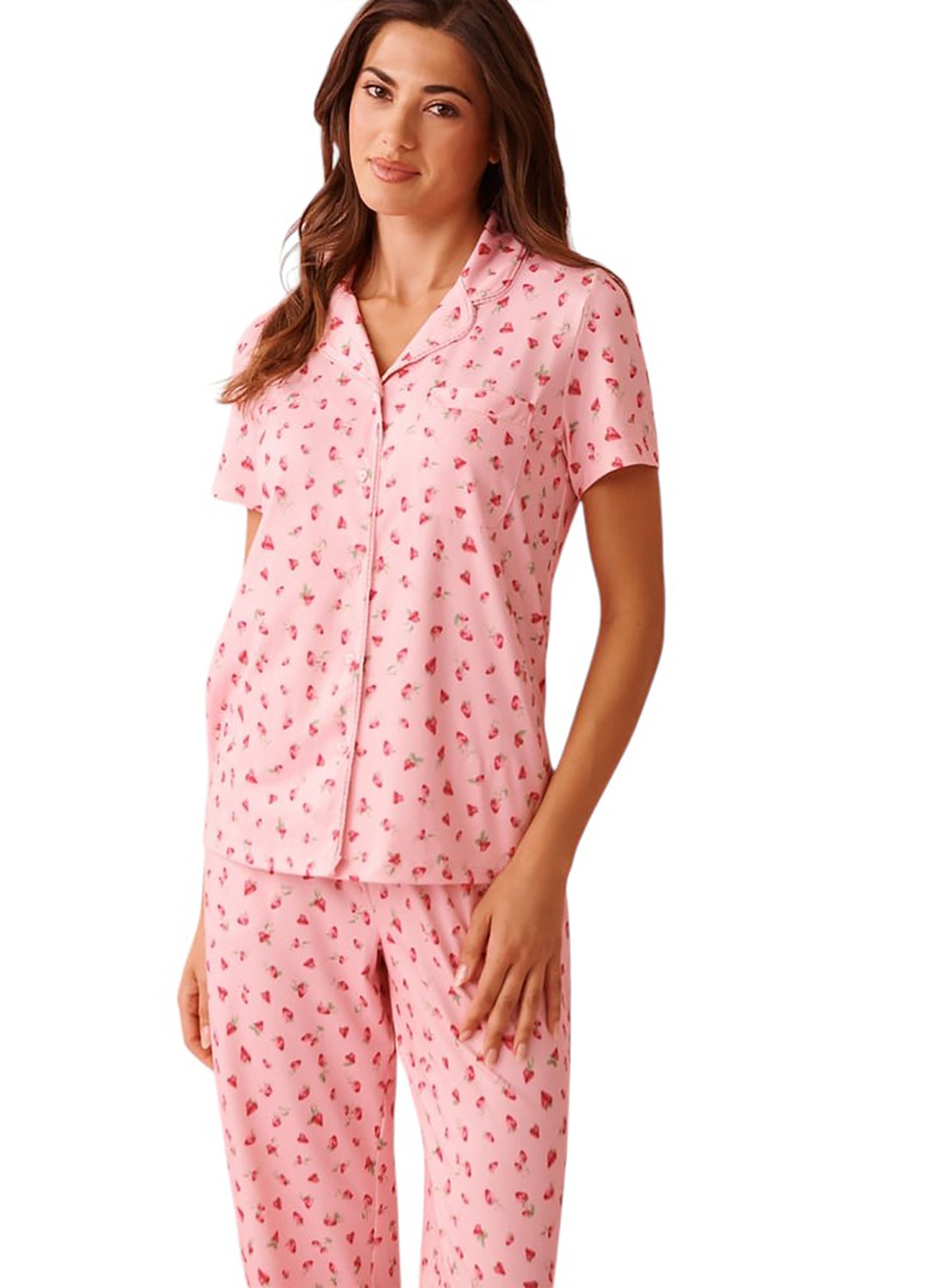 Spa Time Teddy Print Super Soft Button-down Shirt