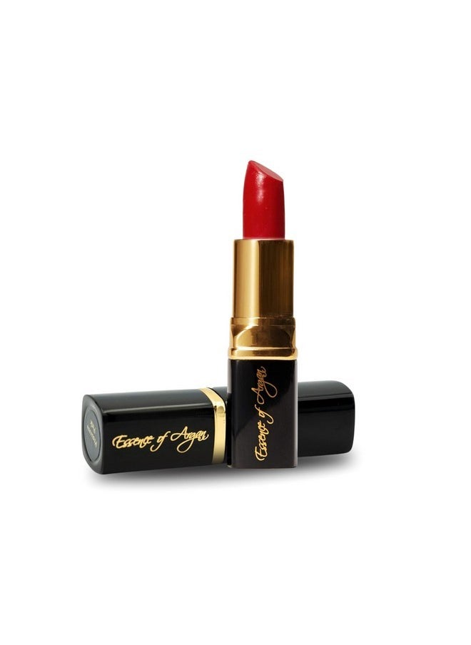 Essence Of Argan 𝗘𝘀𝘀𝗲𝗻𝗰𝗲 𝗼𝗳 𝗔𝗿𝗴𝗮𝗻 Deep Moisturizing Red Lipstick, Long Lasting Lipstick & Lip Care in 1 with Pure Organic Argan Oil, Shea Butter, Jojoba Oil & Aloe Vera Hydrating Lipstick, Roses R Red  - Image 1