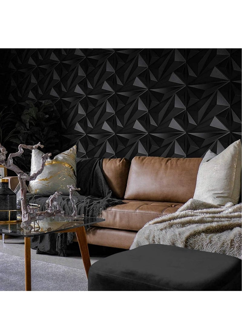 12 Pack 3D Wall Panel Diamond 3D Textured Wall Panels Diamond Design Decorative Wall Covering 30x30cm  - Image 3