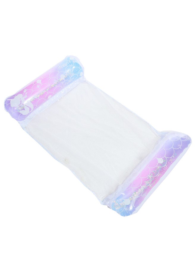 Internet Celebrity Inflatable Bed Adult Floating Water Bed Dreamy Mermaid Lounge Chair Thickened Swimming Ring Net Bed Floating Bed