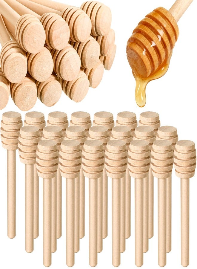 SHENLIU 200 Pack Honey Dipper Sticks, 3 inch Mini Wooden Honey Stick Mini Honeycomb Sticks, Honey Dipper Honey Stirrers for Tea Honey Jar Dispense Drizzle Honey and Wedding Party Favors Gift - Image 1