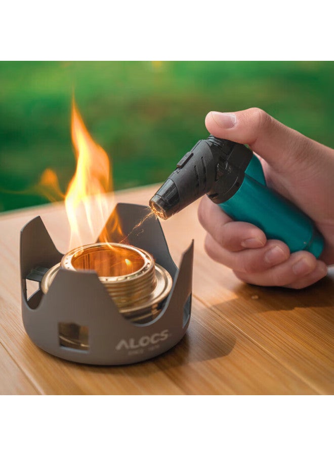 ألوكس Alocs موقد كحول خارجي للتخييم، موقد كحول محمول، رأس موقد كحول صلب وسائل لرحلات القيادة الذاتية في الهواء الطلق - Image 2