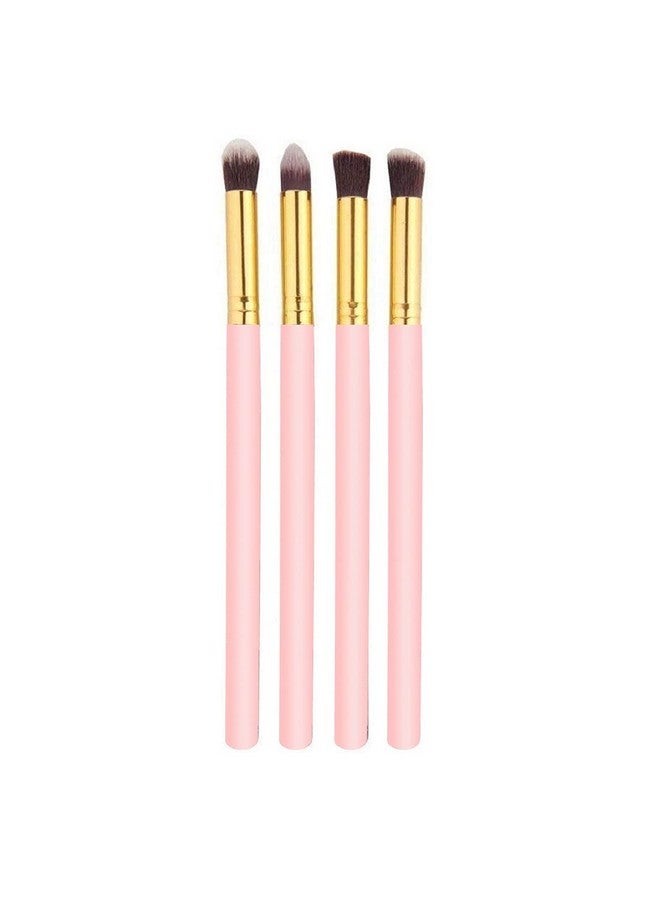 adbeni 4Pcs/Set Professional Eye Brushes Set Foundation Mascara Blending Pencil Brushes Makeup Tools Cosmetic Black Brush Pink - Image 1