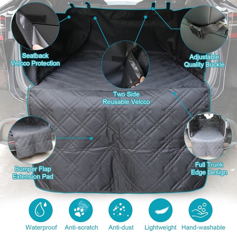 ROCCS Model Y Rear Trunk Cargo Liner Pet Mat Dogs Rear Seat Cover Waterproof Compatible with Tesla Model Y 2024 2023 2022 2021 2020 - Image 3