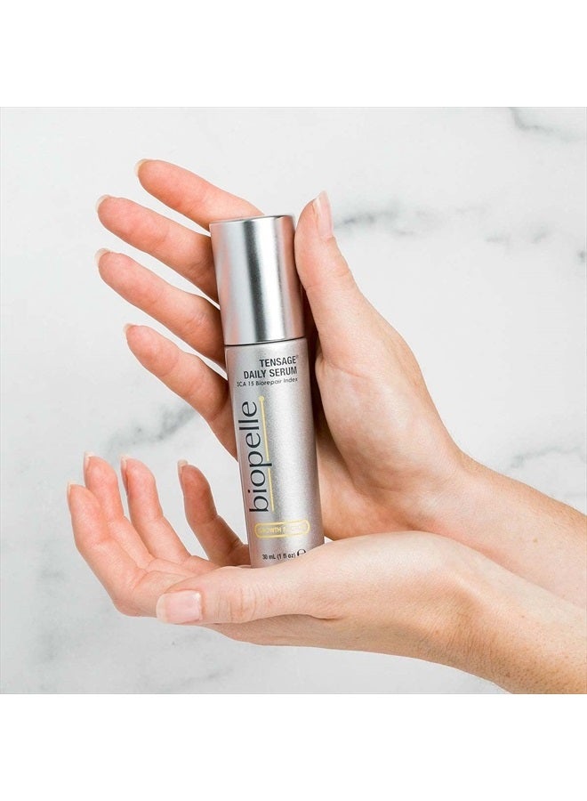 Biopelle Tensage Growth Factor Daily Facial Serum with SCA 15 Biorepair Index, 1 Oz - Image 4