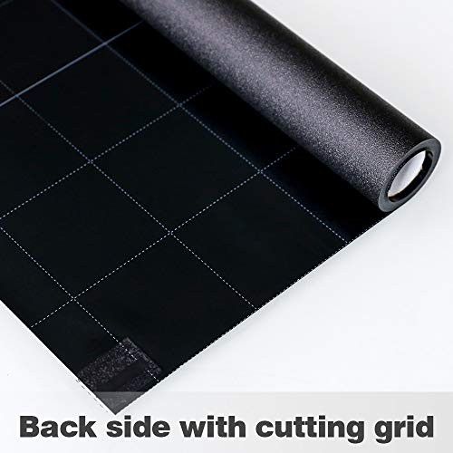 Mangobox Static Cling Total Blackout Window Film 100% UV Blocking Window Darkening Film Black Opaque Privacy Window Tint Removable Plastic Glass Covering (17.7x78.7 inches) - Image 5