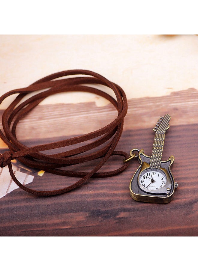 NIBEMINENT - Guitar Necklace Pocket Watch 0018 - Image 1