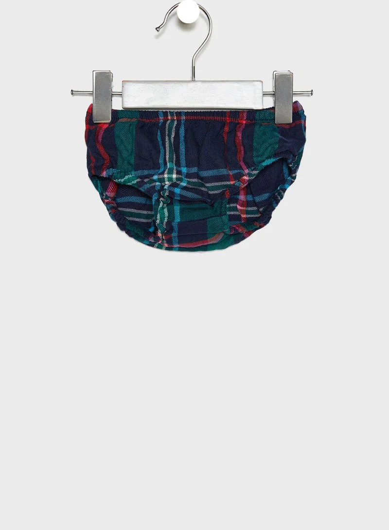 GYMBOREE Infant Plaid Skirt + Knickers Set