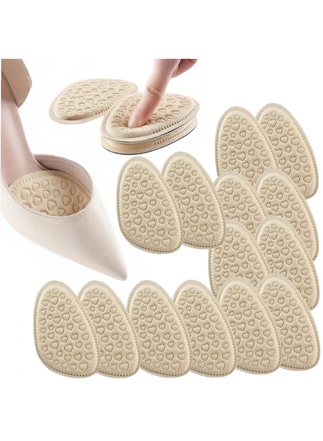 14pcs Half Palm Insoles Designed For Heels And Sneakers Soft Cushioned Forefoot Comfort Easy Adjustment Fit Half Sizes - Image 1