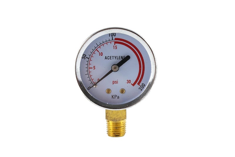 Sa - Low Pressure Gauge for Acetylene Regulator 0-30 psi - 2 inches - Image 1