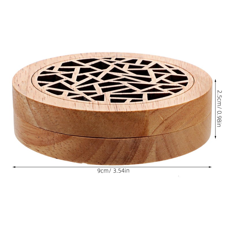Vintage Wooden Incense Burner Hollow Carved Aroma Holder For Incense Cones Tabletop Home Decor - Image 3