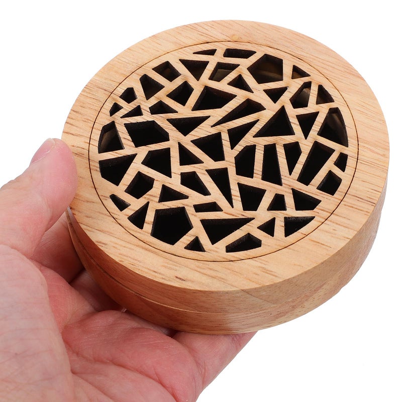 Vintage Wooden Incense Burner Hollow Carved Aroma Holder For Incense Cones Tabletop Home Decor - Image 5