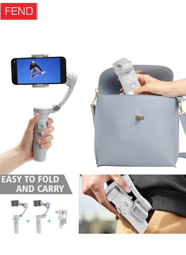 FEND Basics Foldable 3 Axis Gimbal Stabilizer Advanced Gyroscope Ideal for Vlogging & Travel  - Image 4