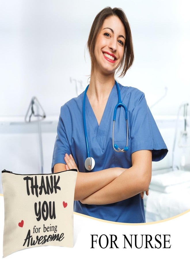 Coume كوم 12 قطعة هدايا شكر للنساء حقيبة مكياج هدية تقدير ملهمة للمعلم والزملاء والممرضات والعاملين الاجتماعيين ومقدمي الرعاية والمتطوعين حقيبة تجميل قماشية لعيد الميلاد (تقدير) - Image 5