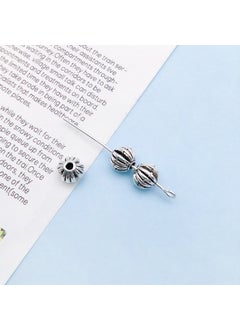 Vintage Alloy Bead Spacers DIY Jewelry Charm 16362-ancient silver Folding Lantern spacer beads 6x 6-hole 2-0.7g